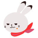 うさぎの顔